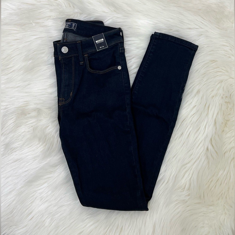 Abercrombie & Fitch Dark Wash Skinny Denim Jeans 25/0R
